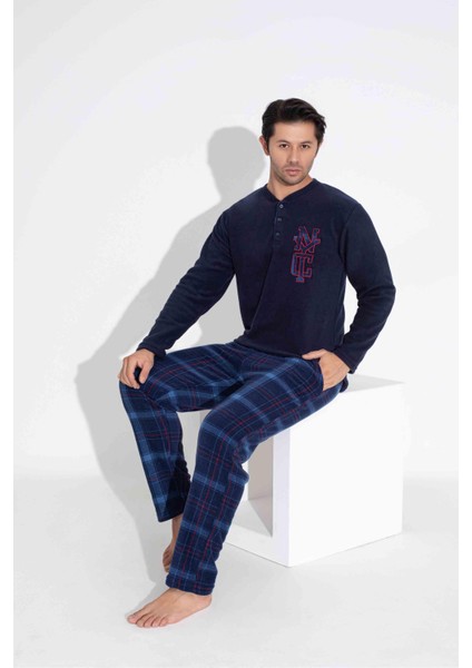 Erkek Polar Pijama Takımı Kışlık Erkek Pijama Takım Erkek Polar Takım 5214L