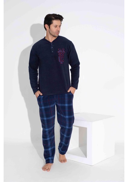 Erkek Polar Pijama Takımı Kışlık Erkek Pijama Takım Erkek Polar Takım 5214L