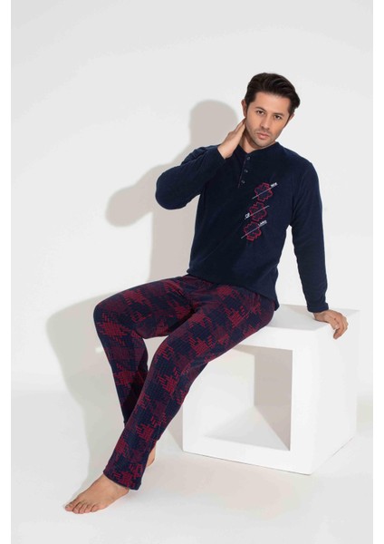 Erkek Polar Pijama Takımı Ev Giyim Rahat Yatmalık 5222L indirimleri