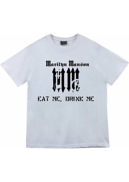 Marilyn Manson Baskılı T-Shirt