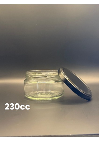 Cam Kavanoz 230 cc Siyah Kapaklı Magnolia Bal Reçel Tatlı Kavanozu 1 Adet / Tek Ebat fiyatları