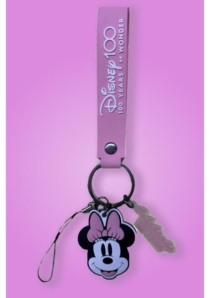 Disney Minnie Mouse Lisanslı Telefon Ipi - Anahtarlık