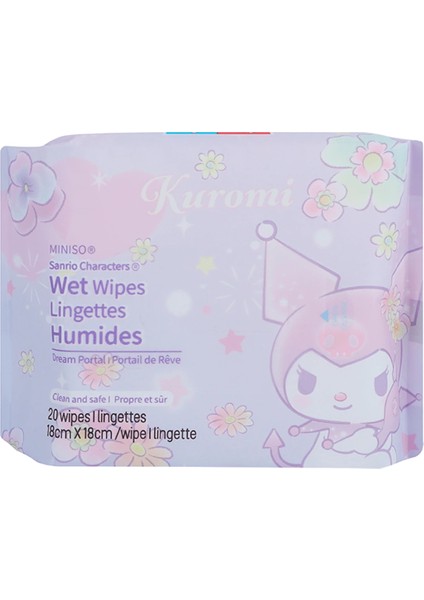 Sanrio Lisanslı Islak Mendil - Kuromi - Pompompurin