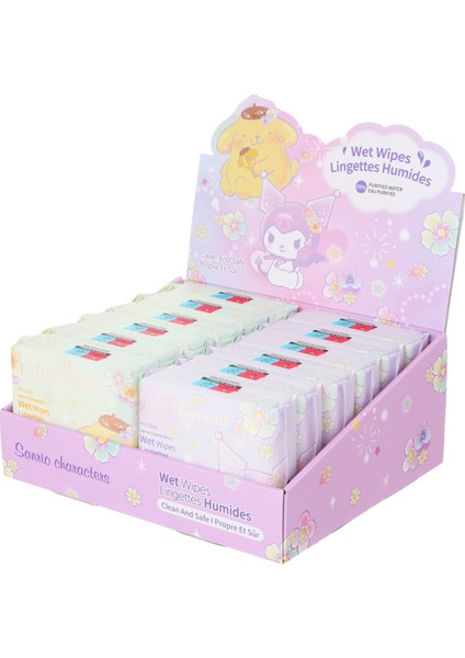 Sanrio Lisanslı Islak Mendil - Kuromi - Pompompurin