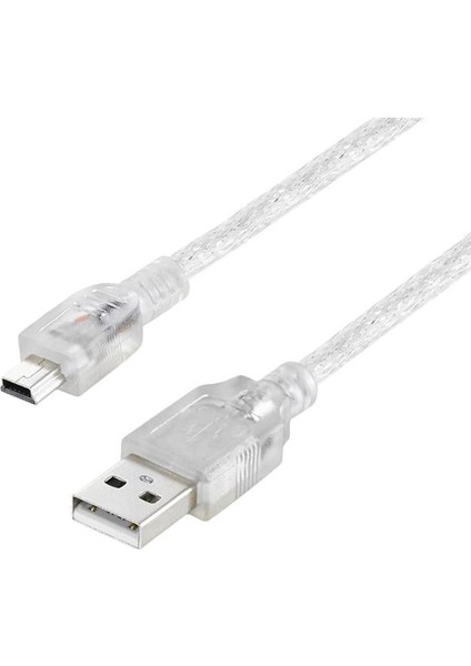 PM-11937 USB 5 Pin Geniş 1.5 Metre Şeffaf V3 Uç Kablo (11937=8861)