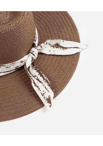 Desenli Kumaş Şeritli Şapka IS1250077022074 modelleri