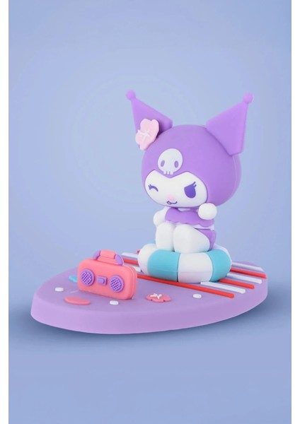Sanrio Lisanslı Yaz Serisi Masa Üstü Telefon Tutucu - Kuromi fırsatları