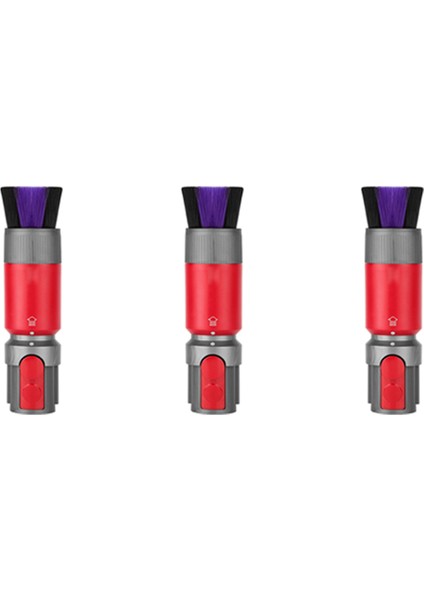 V7 V8 V10 V11 V12 V15 Elektrikli Süpürge Için 3x Iz Bırakmayan Toz Giderme Yumuşak Fırça Evrensel Emiş Başlığı Aksesuarları (Yurt Dışından)