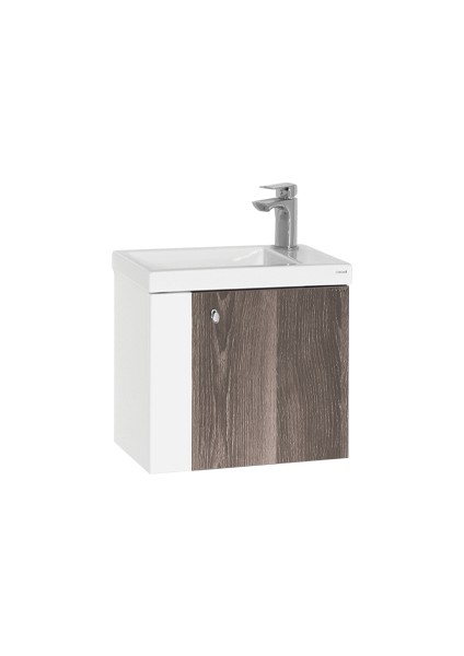 Forest Lavabo Dolabı 50 cm Beyaz-Barok