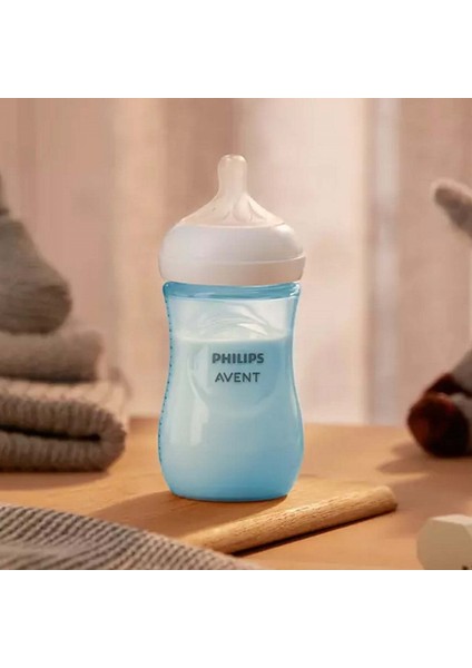 Natural Response PP Mavi Biberon, 260ml, 1+ Ay, SCY903/21