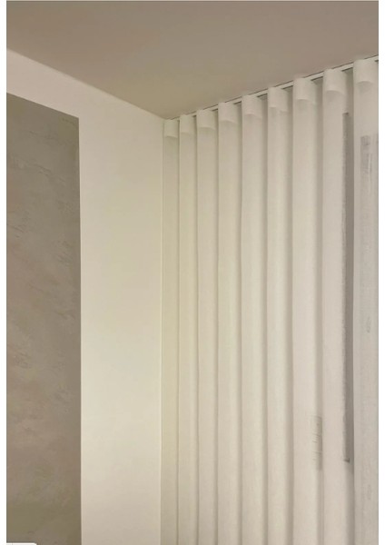Keten Tül Perde,keten Görünüm,s Pile,ekru(Kırık Beyaz) modelleri