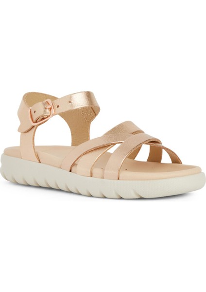 Kız Çocuk Bakır Soleima Girl Simli Sandalet J45GSA000CFC7018