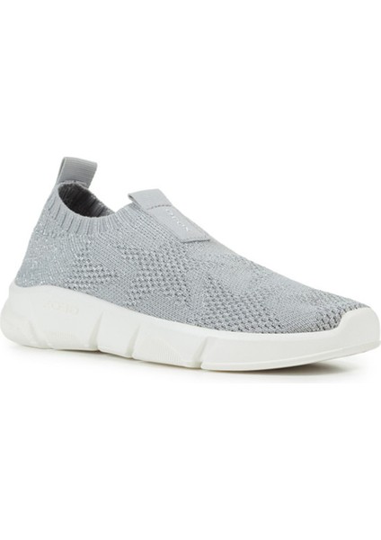 Kız Çocuk Gri J Aril G. E - Shiny Knitt. Text Kumaş Sneaker J25DLE0007QC1007