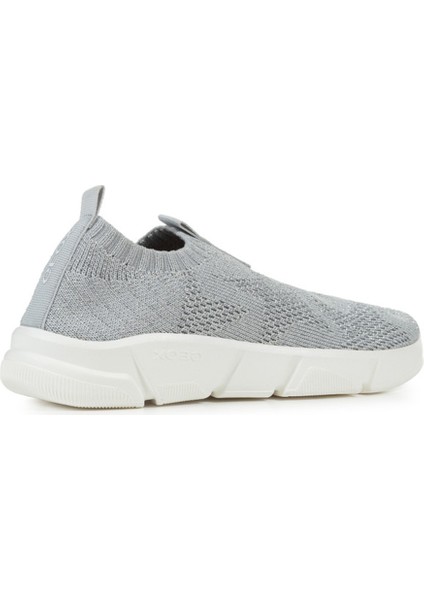 Kız Çocuk Gri J Aril G. E - Shiny Knitt. Text Kumaş Sneaker J25DLE0007QC1007