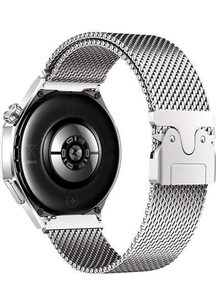 Amazfit Gtr 3 / Gtr 3 Pro Uyumlu Hasır Metal Örgü Kordon Kayış Ayarlanabilir Kilitli Mekanik Toka