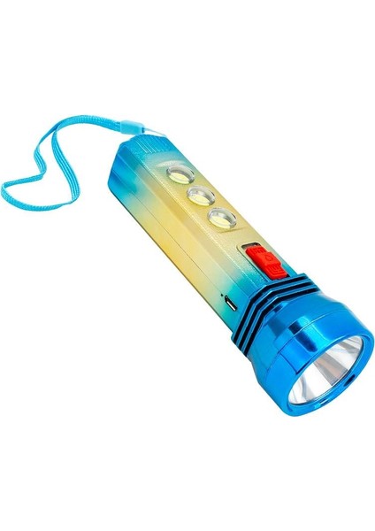 TB33 Plastik 1+3 Ledli Şarjlı El Feneri (4989)