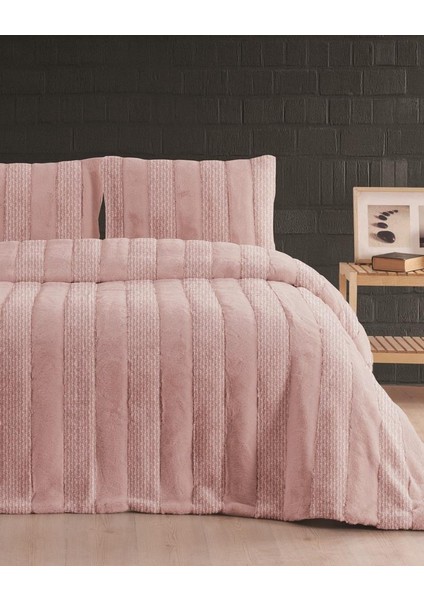 Luxe 3 Parça Çift Kişilik Yatak Örtüsü Seti Kutulu 230 x 250 Petek Pudra fiyatları