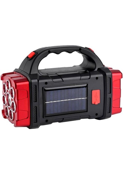 HB-1678 Solarlı USB Çıkışlı Şarj Edilebilir 38 Watt Kamp Feneri (4989)