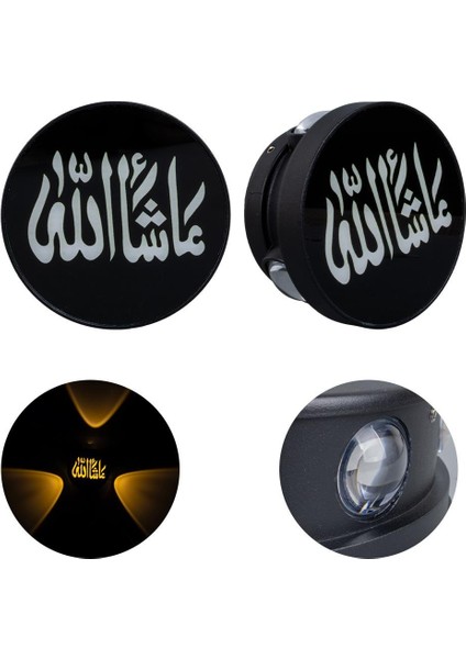 3000K Maşallah Dekoratif LED Duvar Aplik (4989)