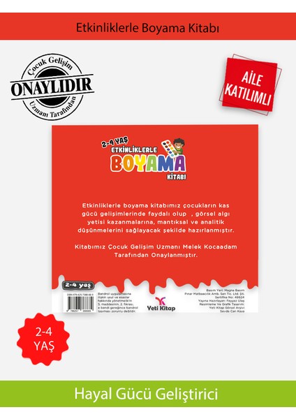Etkinliklerle Boyama Kitabı 1 indirimleri