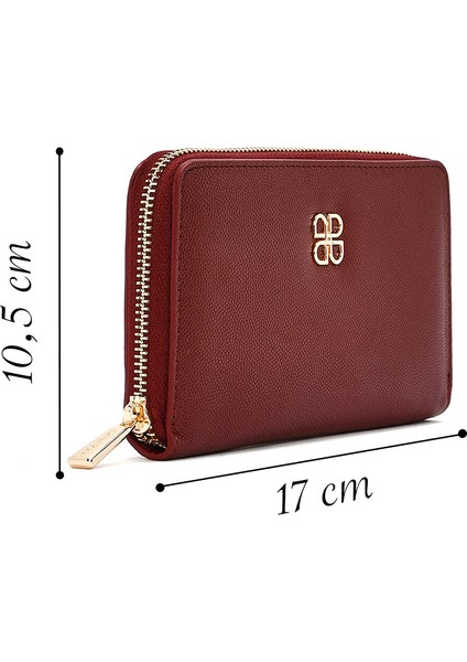 Kadın Kahverengi Baskılı Cüzdan 000A2D562618