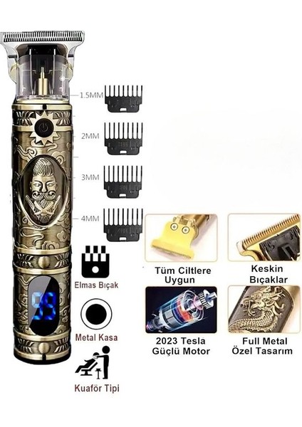8603-TIRAŞ Makinesi USB Şarjlı Saç Sakal Vücut Kıl Tüy Alma Kadın Erkek Epilasyon Berber & Kişisel