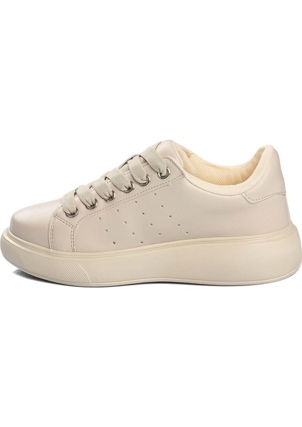 Bayan 36-40 Krem Şık ve Rahat Anatomik Comfort Taban Sneaker fiyatları