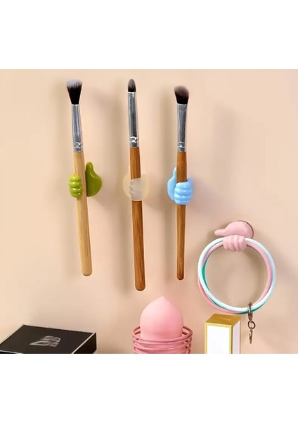 CindenToptan Duvar Askısı Plastik 20 Adet Renkli Başparmak Duvar Askıları, Yapışkan Kablo Düzenleyici modelleri