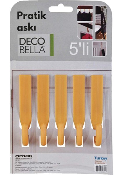 DECOBELLA® 5 'Lİ PRATİK ASKI