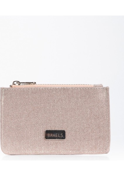 Baby Pink Viral Simli Kartlık Cüzdan