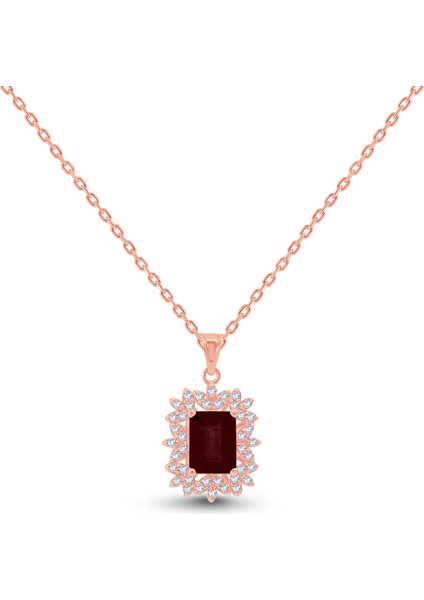 2.48 Karat Pırlanta Ruby Kolye