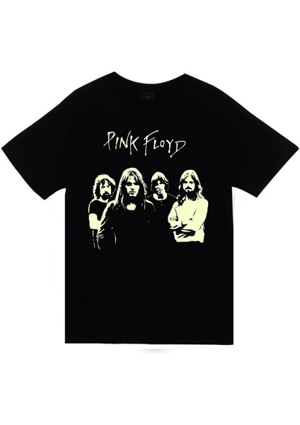 Pink Floyd Baskılı Unisex %100 Pamuk Siyah T-Shirt