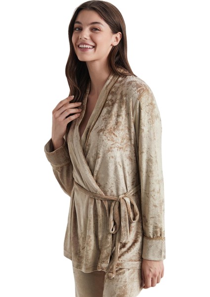 Kadın Bej Pijama Takım 9741 fiyatları