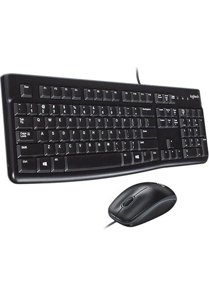 Logıtech MK120 USB Q Siyah Kablolu Klavye+Mouse Set