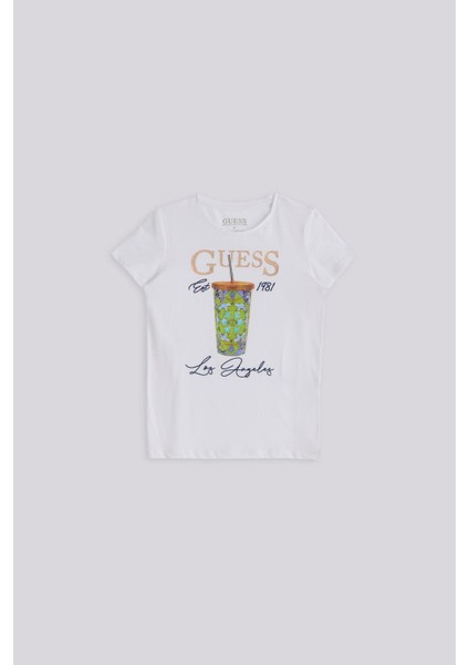 Kız Çocuk Beyaz Tshirt