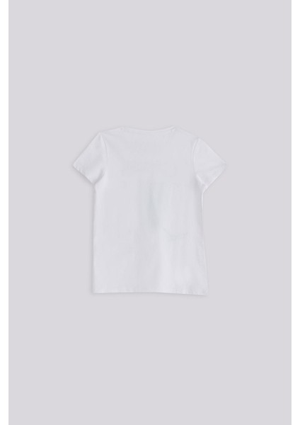 Kız Çocuk Beyaz Tshirt