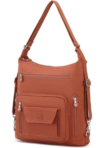 Hem Sırt Hem De Omuz Kadın Çantası Smart Bags 1205 Kiremit modelleri
