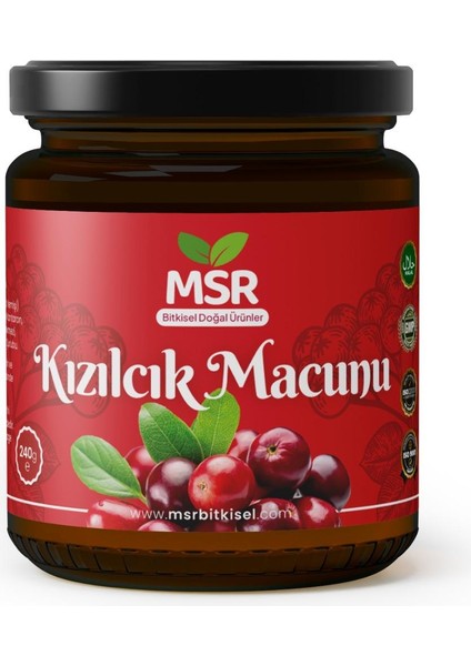 Msr Bitkisel Kızılcık Macunu 240 gr