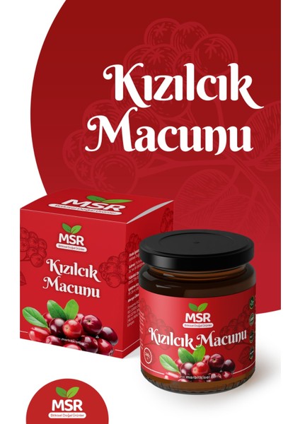 Msr Bitkisel Kızılcık Macunu 240 gr modelleri