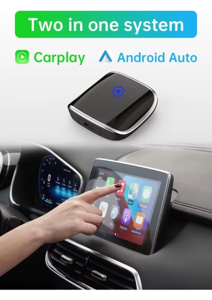 Tak Çalıştır Kablosuz Apple & Android Auto Mini USB Adaptörü Taşınabilir Bluetooth Wifi