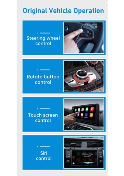 Tak Çalıştır Kablosuz Apple & Android Auto Mini USB Adaptörü Taşınabilir Bluetooth Wifi