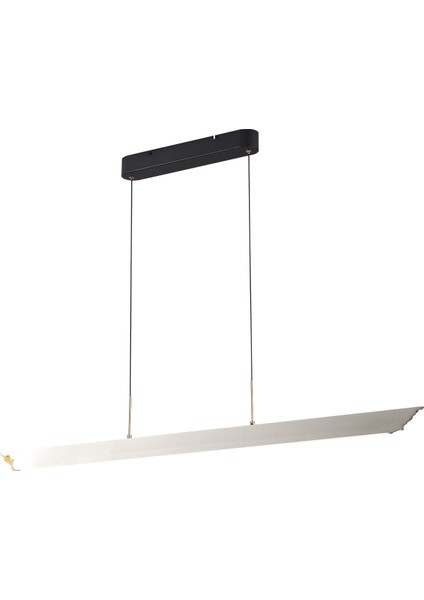 Late Gri Sıralı Yemek Masası Üstü 30 Watt Modern Sarkıt Salon LED Avize