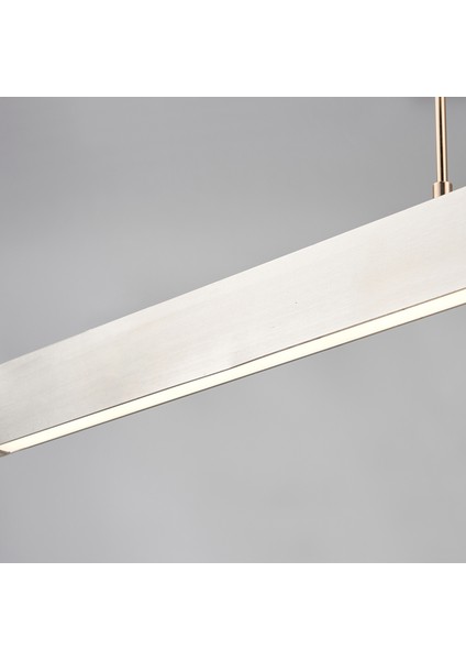 Late Gri Sıralı Yemek Masası Üstü 30 Watt Modern Sarkıt Salon LED Avize