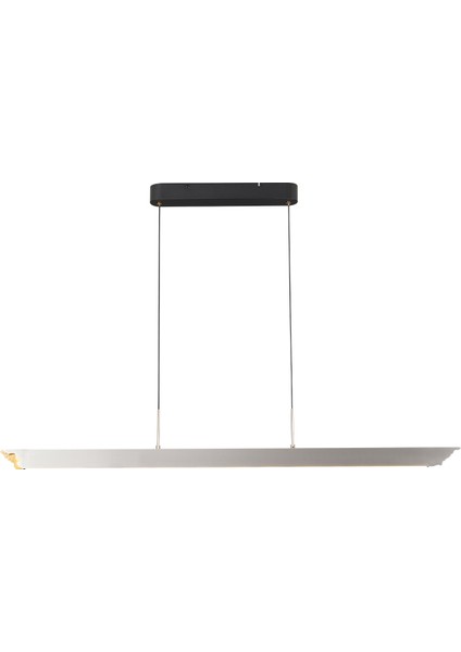 Late Gri Sıralı Yemek Masası Üstü 30 Watt Modern Sarkıt Salon LED Avize