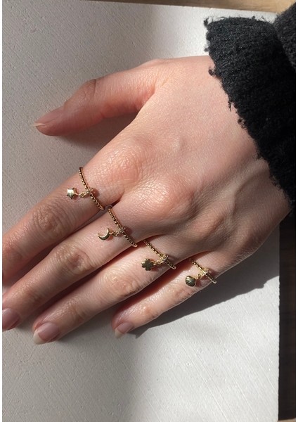 14 Ayar Altın Taşlı Sallantılı Yüzük fiyatları