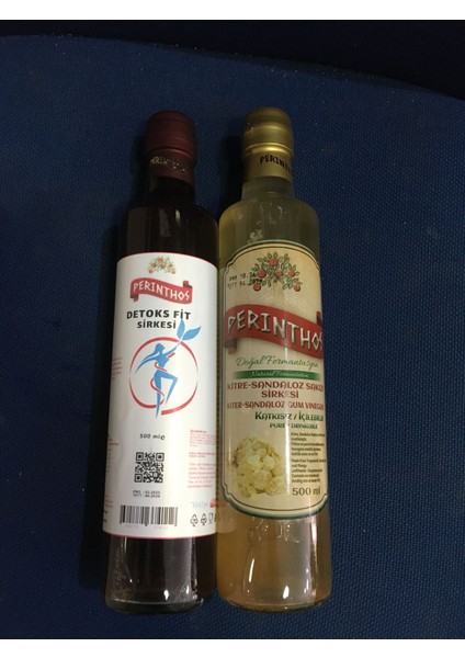 Neşe Natural Detoks Fit Sirkesi 500 ml +Kitre-Sandaloz Sakızı Sirkesi 500 ml
