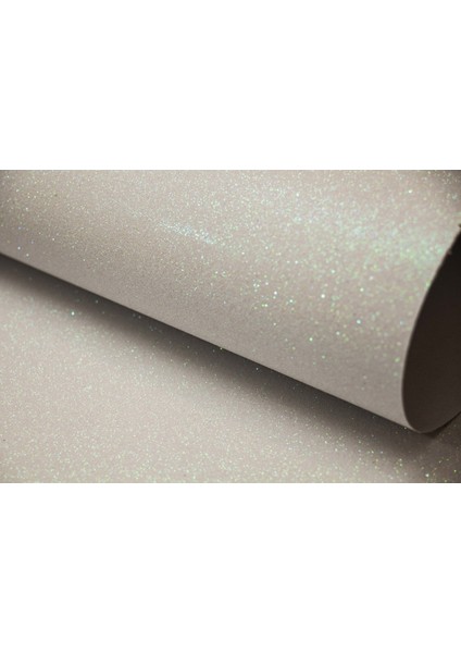 50CM X70CM Beyaz Simli Fon Kartonu 330GR 10'lu Paket