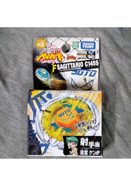 Beyblade Metal Fusion Hbw Flame Sagittario C145S Bb-35 BB35 Hybrid Wheel System Topaç
