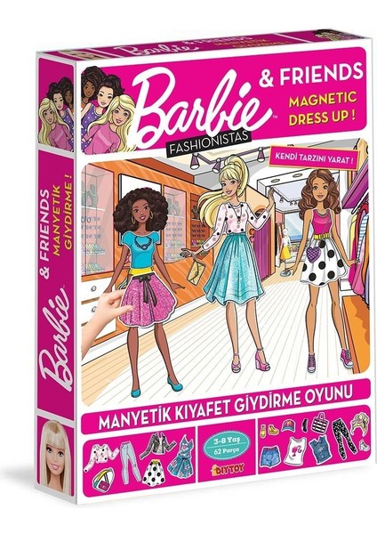 Barbie Manyetik Kıyafet Giydirme-Dress Up Fashionistas