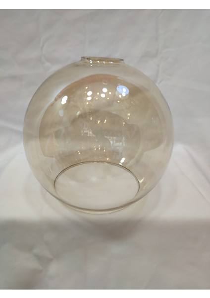 Avize Camı.tekli Cam,bal Renkte,küre,açık ağızlı(ÇAPI:20,00cm-H:18,00cm )(E.27)